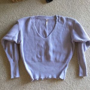 Free People light purple sweater